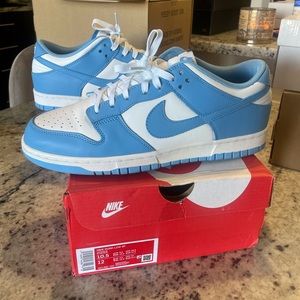 UNC dunk low size 10.5